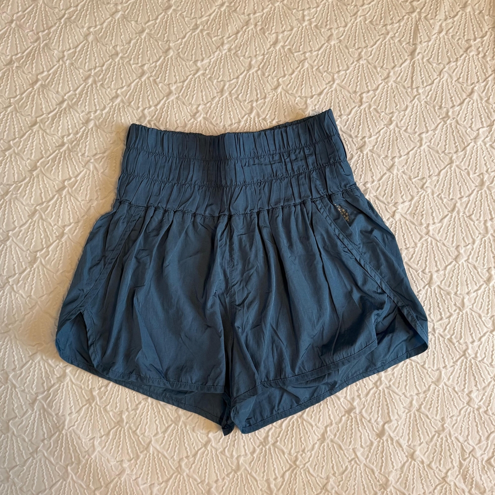 FP Movement by Free People High Waist Teal Shorts